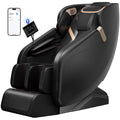 4D Full Body Massage Chair with Zero-Gravity Recline, Heat, Foot Massage, Airbags, Bluetooth, and LCD Touch Control - Black