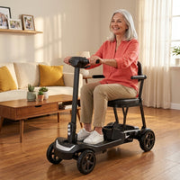 37.5Lb Lightweight Mobility Scooter for Seniors & Adults - Cruise & Airline Approved, Removable Lithium Battery, Foldable Portable Travel Motorized Scooter, No Assembly Needed, 12.4Miles Range, Black — Lifestyle