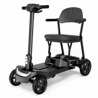 Lightweight Mobility Scooter Designed for Easy Travel, Airline Approved, Foldable Frame, Removable Battery