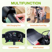 Mobility Scooter for Seniors & Adults Foldable, Airline Approved, 44Lbs Lightweight 4 Wheel Electric Scooter, Portable for Travel, with Removable Battery & USB Port