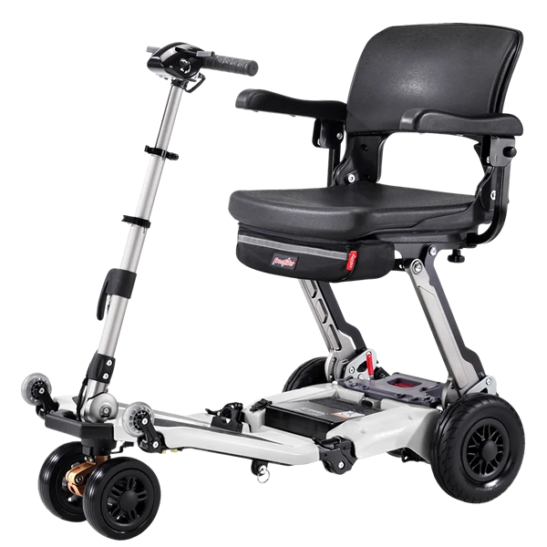 FreeRider USA Luggie Super Plus 3 folding mobility scooter in Titanium
