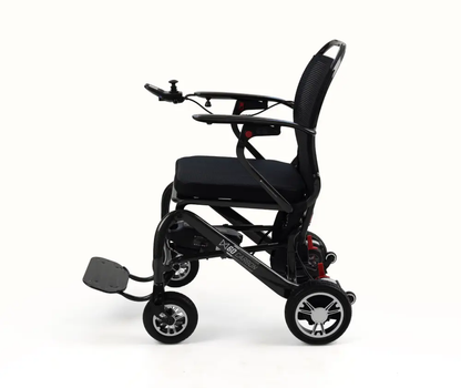 Monarch MM60 carbon lightweight folding electric wheelchair side profile
