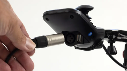 Monarch MM60 electric wheelchair joystick charging port and USB connection

