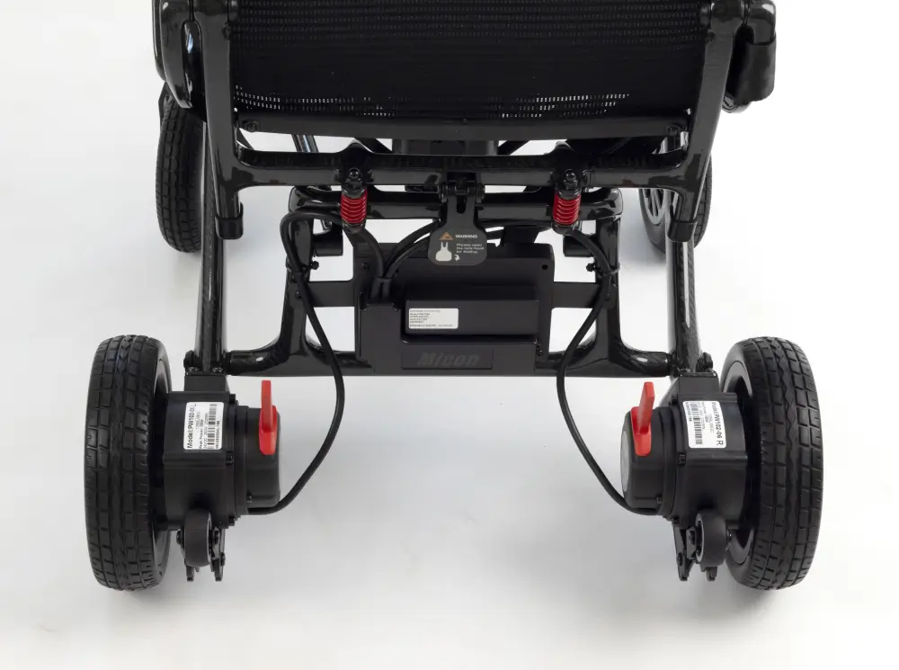 Monarch MM60 lightweight electric wheelchair rear motors battery and suspension
