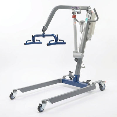 Portable Hydraulic Transfer Lift for Home Caregiving – 400 lb Capacity, 6-Point Spreader, Expandable Base