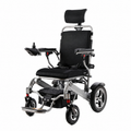 Reclining Foldable Electric Wheelchair for Adults & Seniors, All-Terrain, Airline Approved Silver